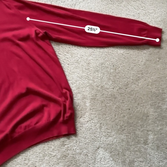 GAP V-Neck Men’s Red Pullover Sweater Size XXL Tall - Picture 4 of 5